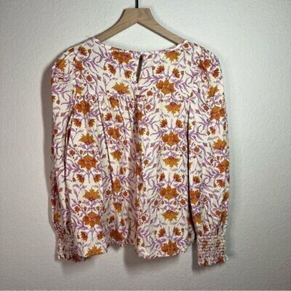 Universal Thread womens floral long‎ sleeve blouse size medium - Picture 2 of 6